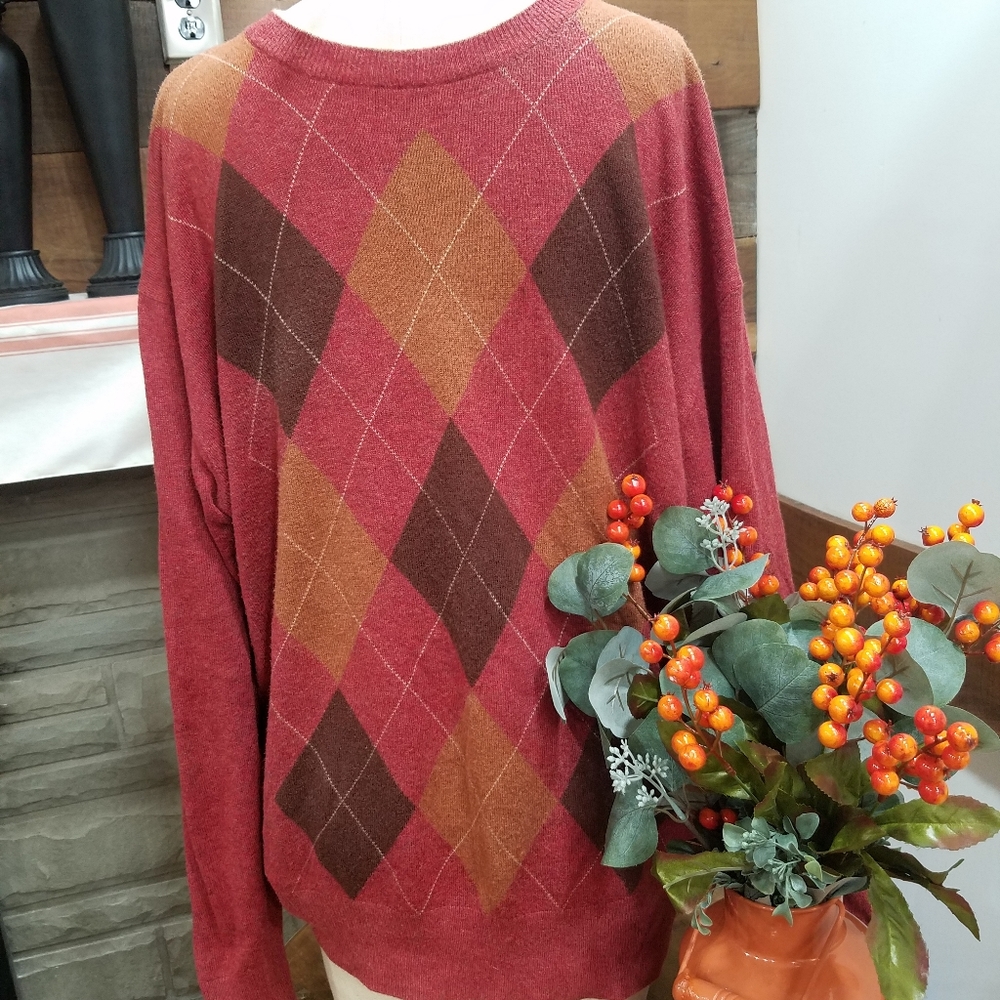 Mens Argyle Sweater